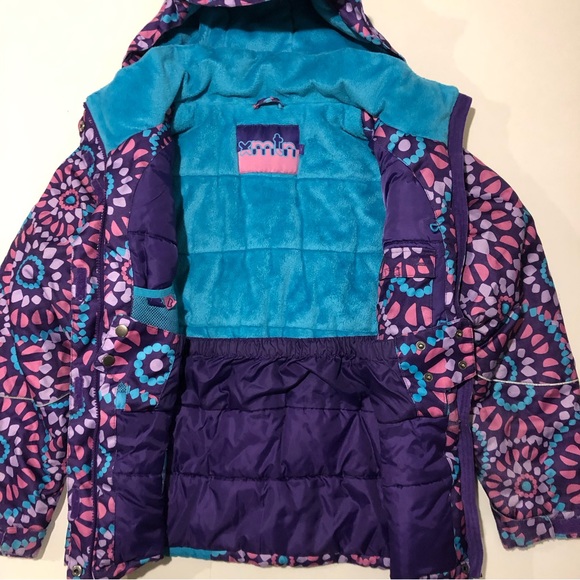 XMTN Girls Winter Jacket Size 14 Purple Pink and Blue Colors - Picture 6 of 11